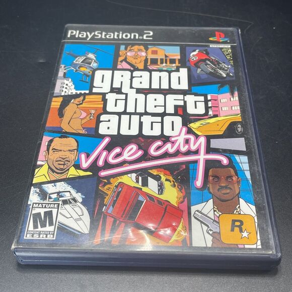 Grand Theft Auto: Vice City (PlayStation 2, 2002)‎ COMPLETE - Picture 1 of 6
